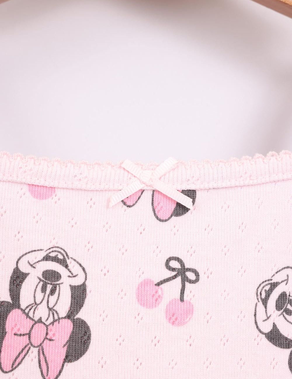 FOX תינוקות בנות אחר גופייה ממותגת מיני מאוס דיסני גופייה ממותגת מיני מאוס דיסני