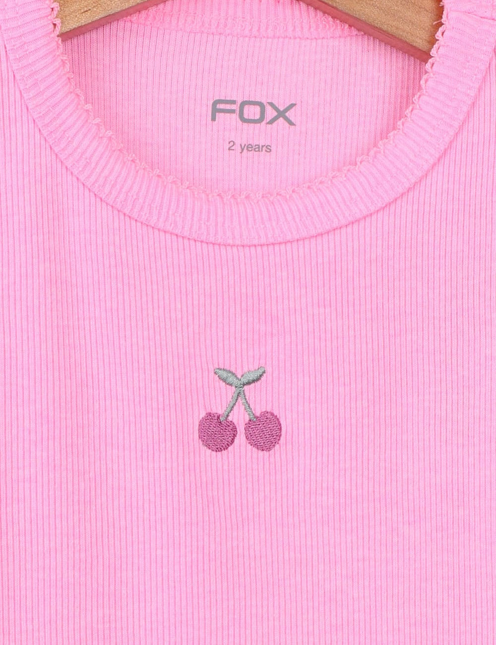 FOX תינוקות בנות אחר גופיית בייסיק עם הדפס גופיית בייסיק עם הדפס