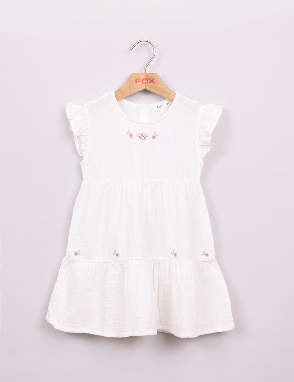FOX תינוקות בנות אחר שמלה מעוטרת פרחים שמלה מעוטרת פרחים