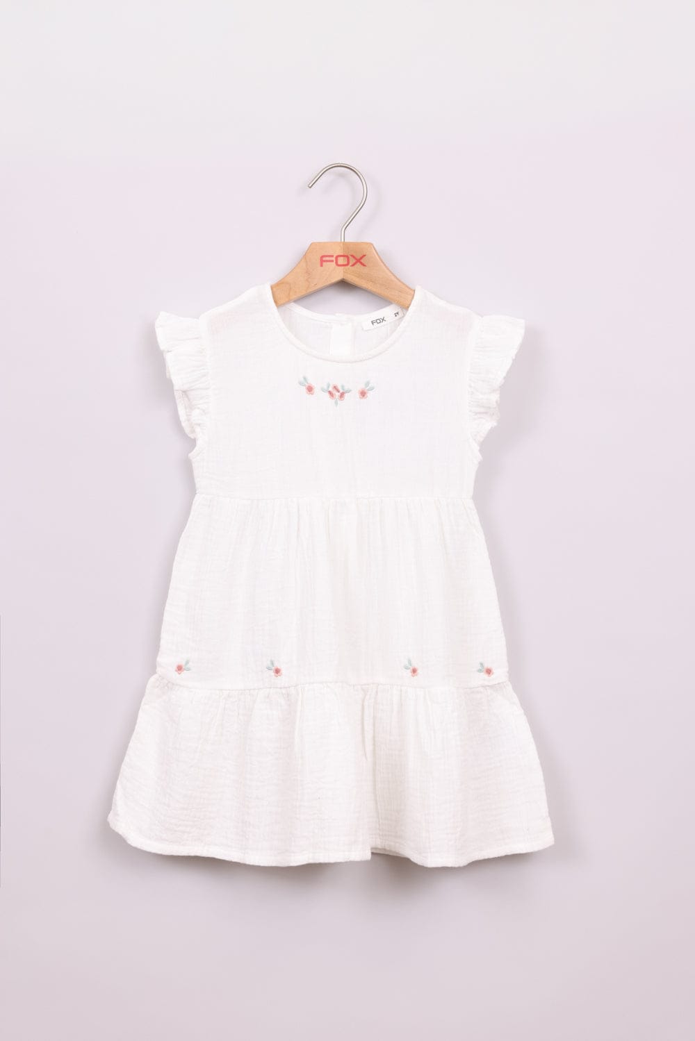 FOX תינוקות בנות אחר שמלה מעוטרת פרחים שמלה מעוטרת פרחים
