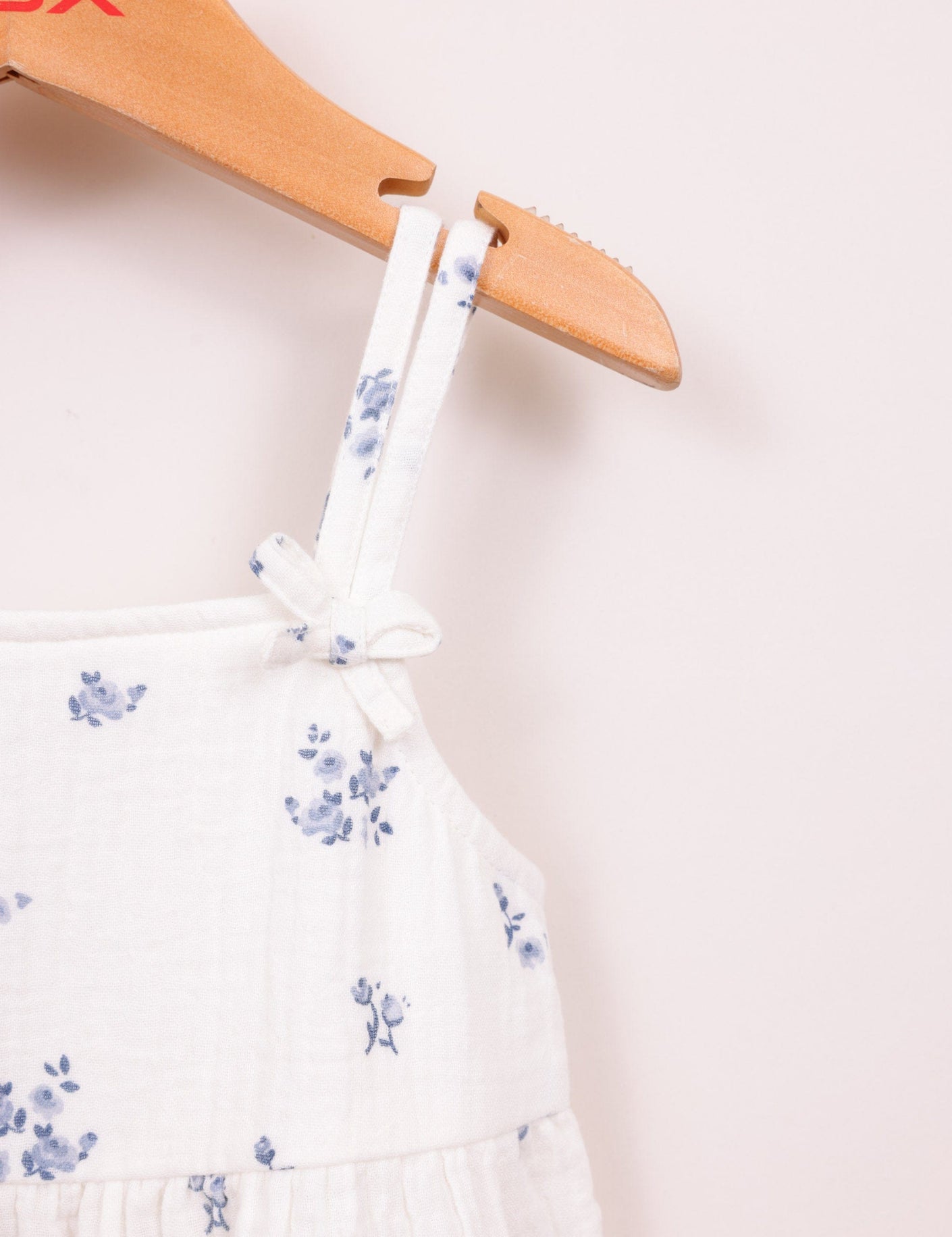 FOX תינוקות בנות אחר שמלה פרחונית עם פפיונים שמלה פרחונית עם פפיונים