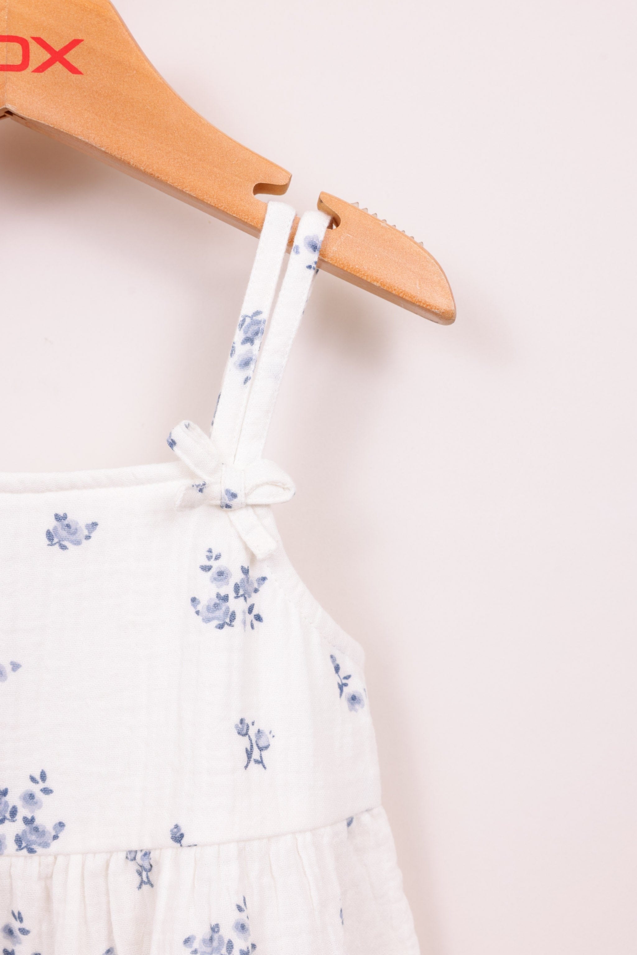 FOX תינוקות בנות אחר שמלה פרחונית עם פפיונים שמלה פרחונית עם פפיונים