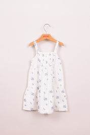 FOX תינוקות בנות אחר שמלה פרחונית עם פפיונים שמלה פרחונית עם פפיונים