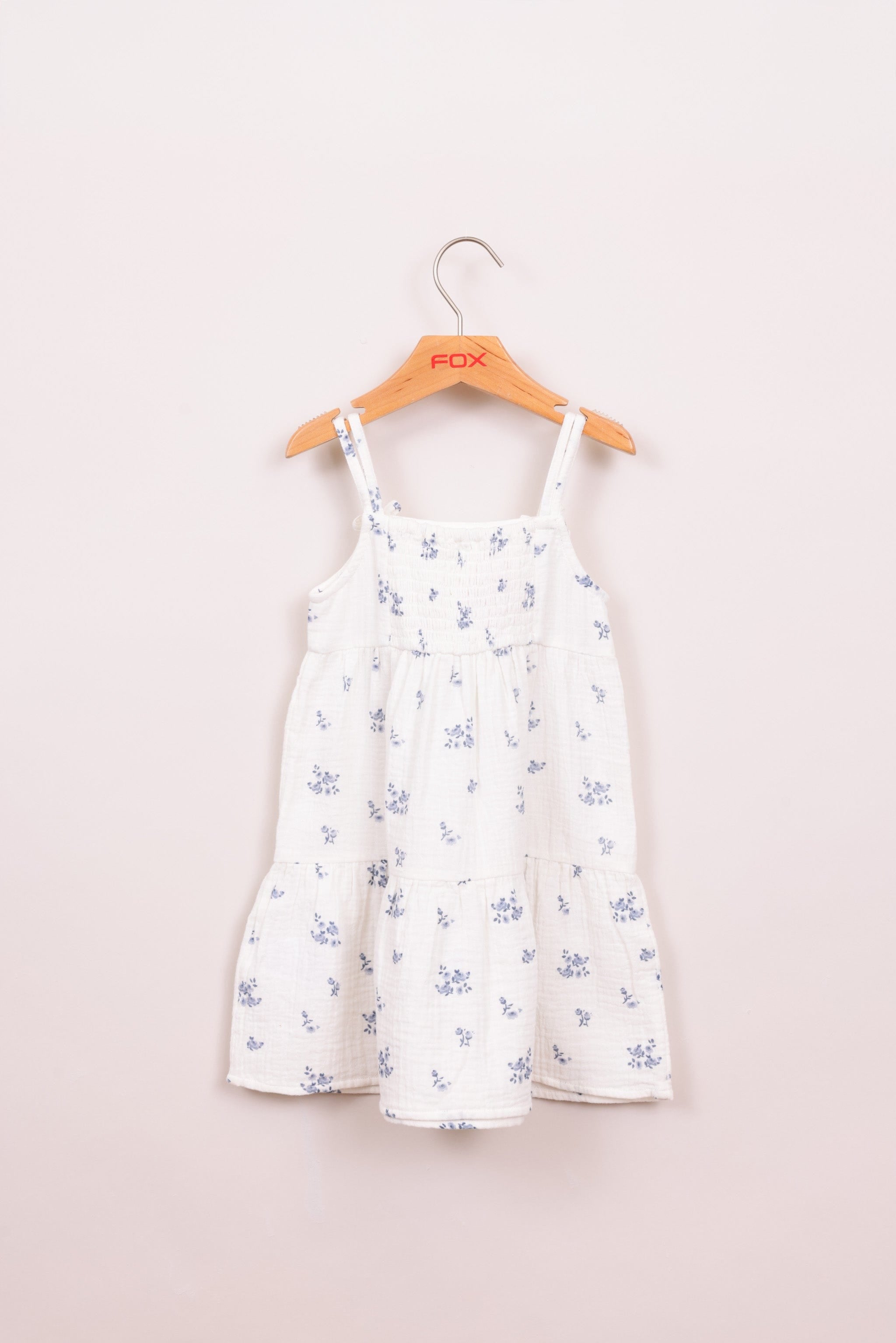 FOX תינוקות בנות אחר שמלה פרחונית עם פפיונים שמלה פרחונית עם פפיונים