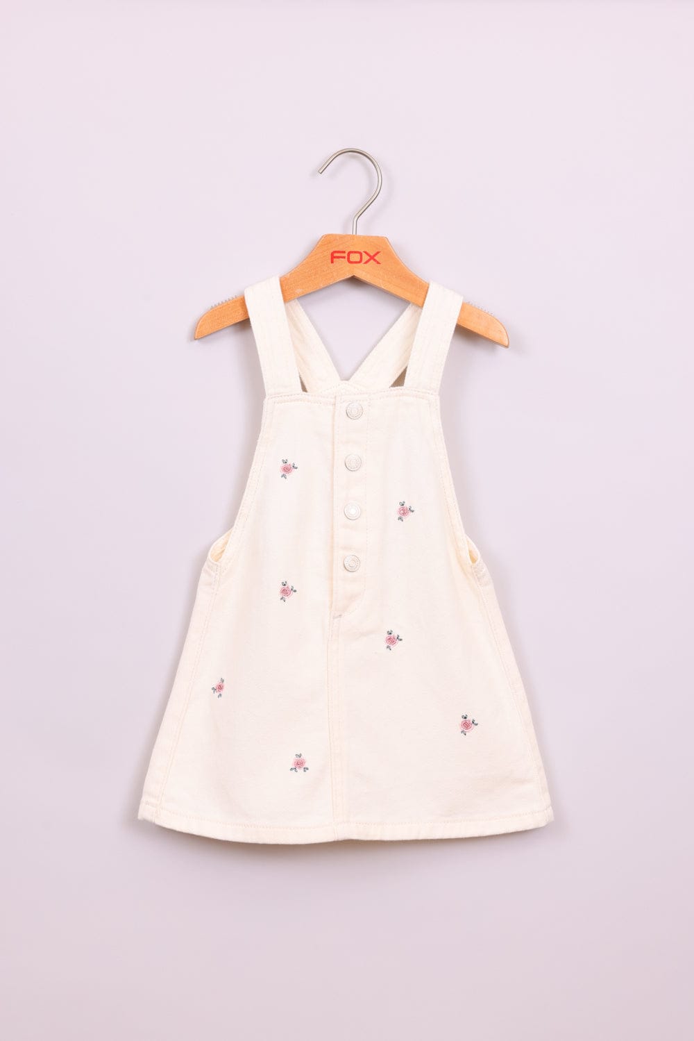 FOX תינוקות בנות אחר שמלת אוברול פרחונית שמלת אוברול פרחונית