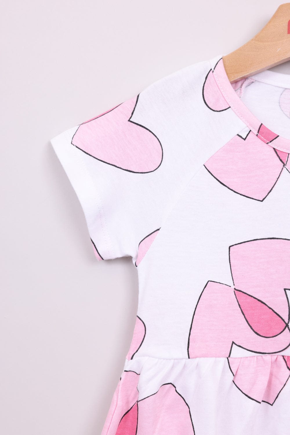 FOX תינוקות בנות אחר שמלה עם הדפס לבבות שמלה עם הדפס לבבות