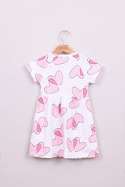 FOX תינוקות בנות אחר שמלה עם הדפס לבבות שמלה עם הדפס לבבות