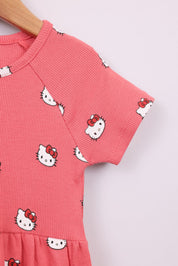 FOX תינוקות בנות אחר שמלה ממותגת הלו קיטי שמלה ממותגת הלו קיטי