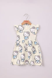 FOX תינוקות בנות אחר שמלה ממותגת הלו קיטי שמלה ממותגת הלו קיטי