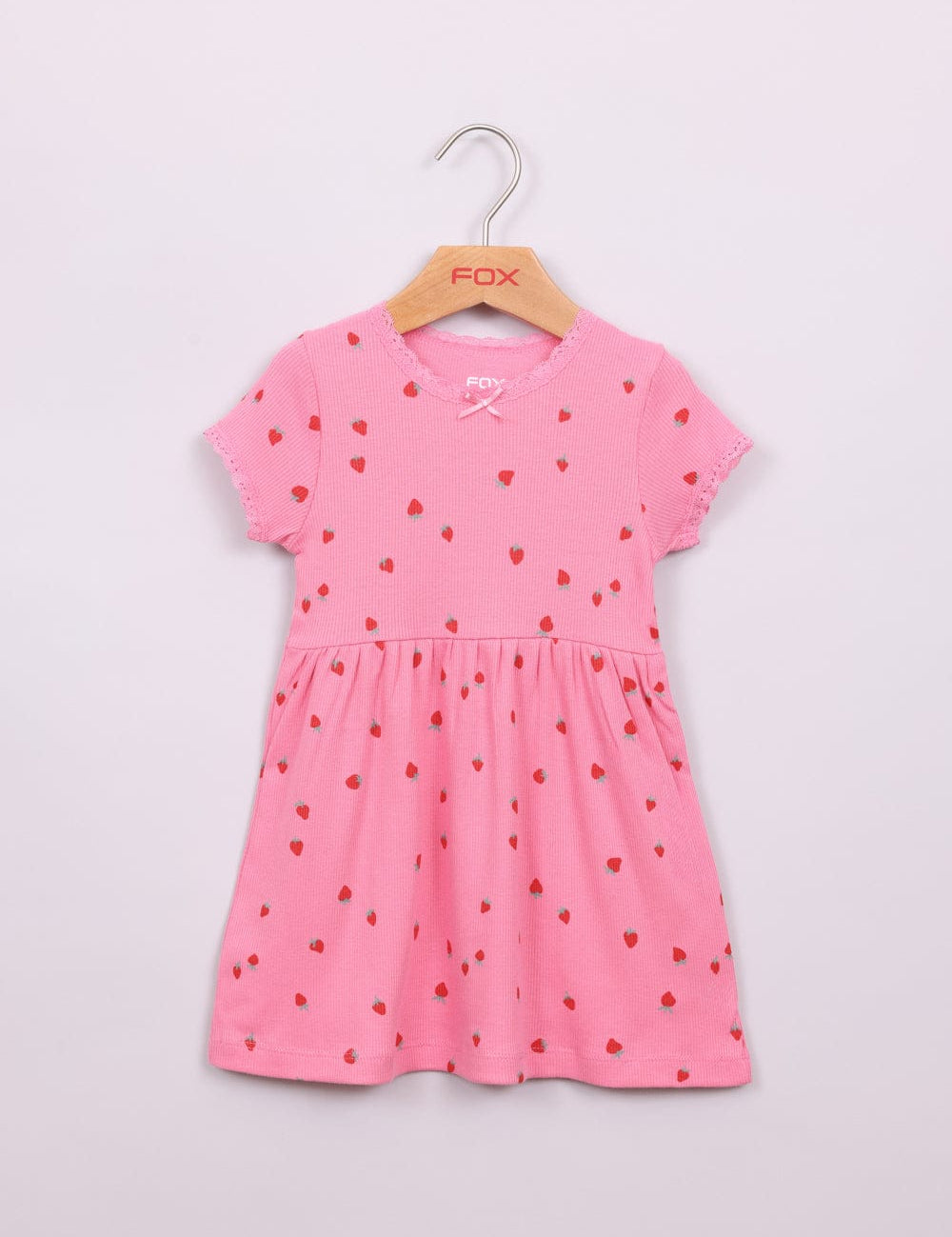 FOX תינוקות בנות אחר שמלה עם הדפס תותים שמלה עם הדפס תותים