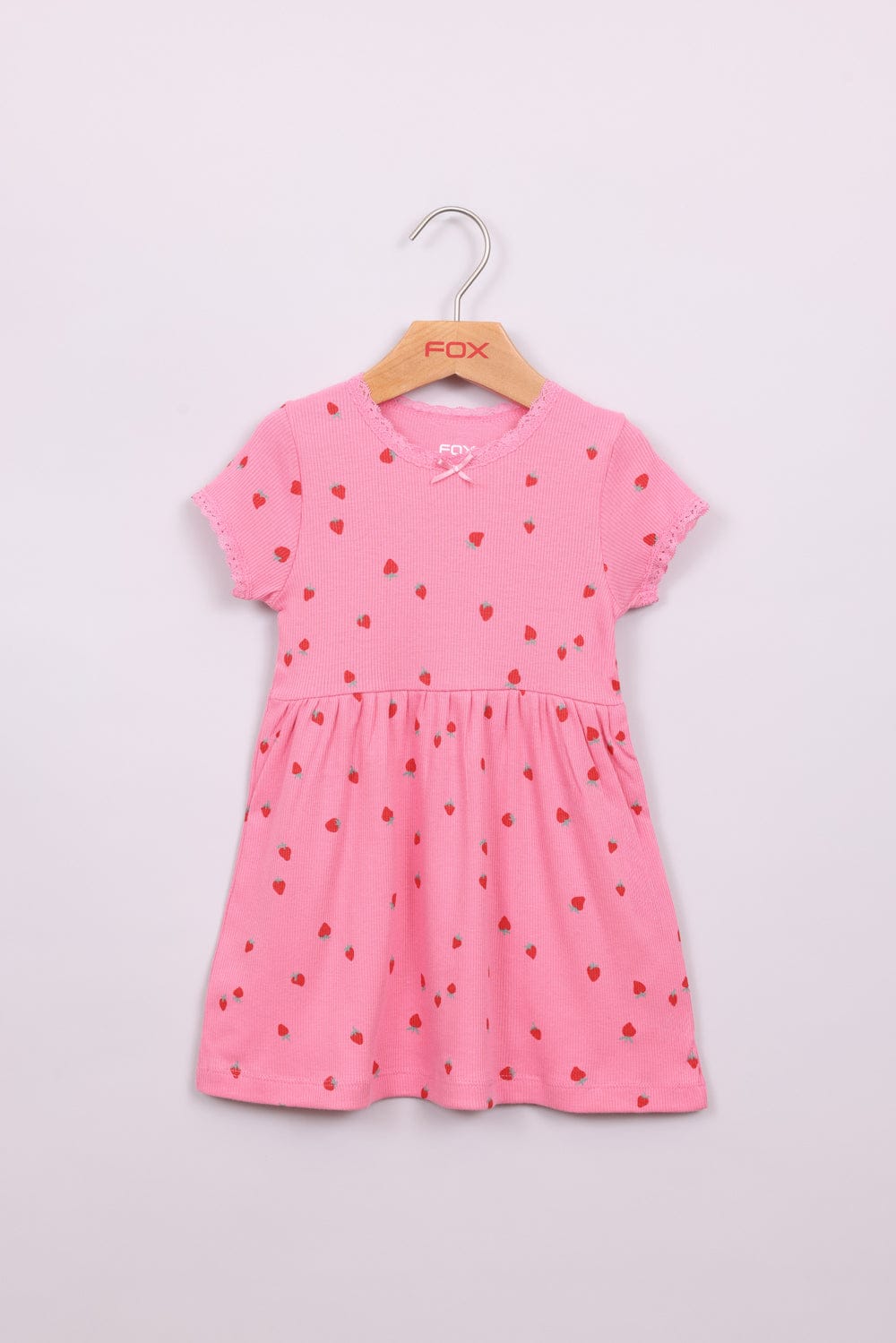 FOX תינוקות בנות אחר שמלה עם הדפס תותים שמלה עם הדפס תותים