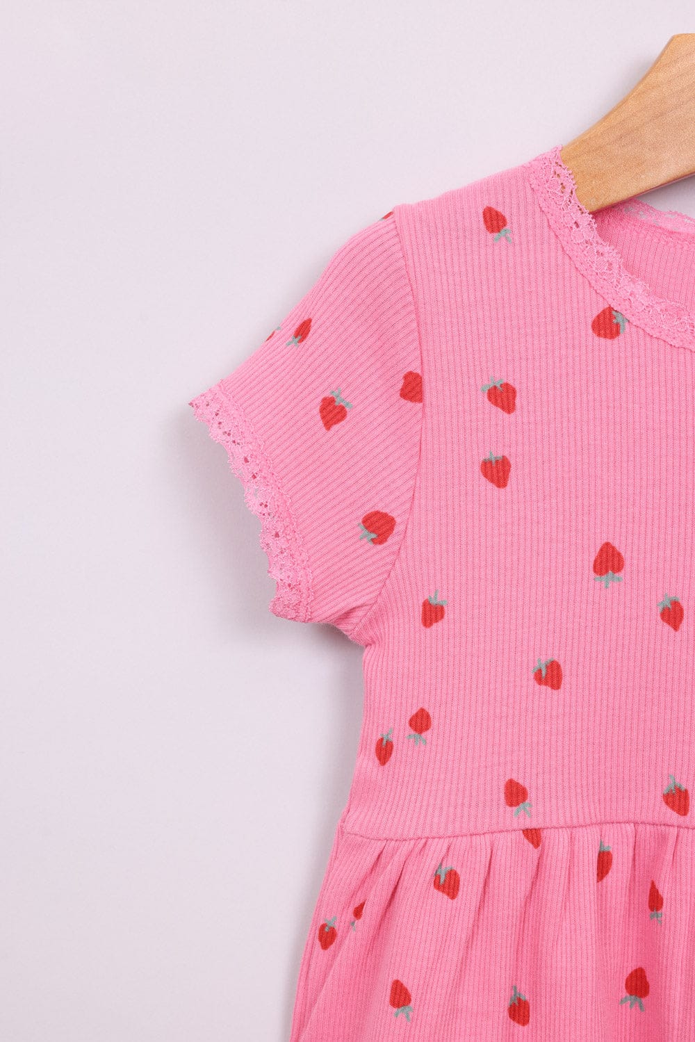 FOX תינוקות בנות אחר שמלה עם הדפס תותים שמלה עם הדפס תותים