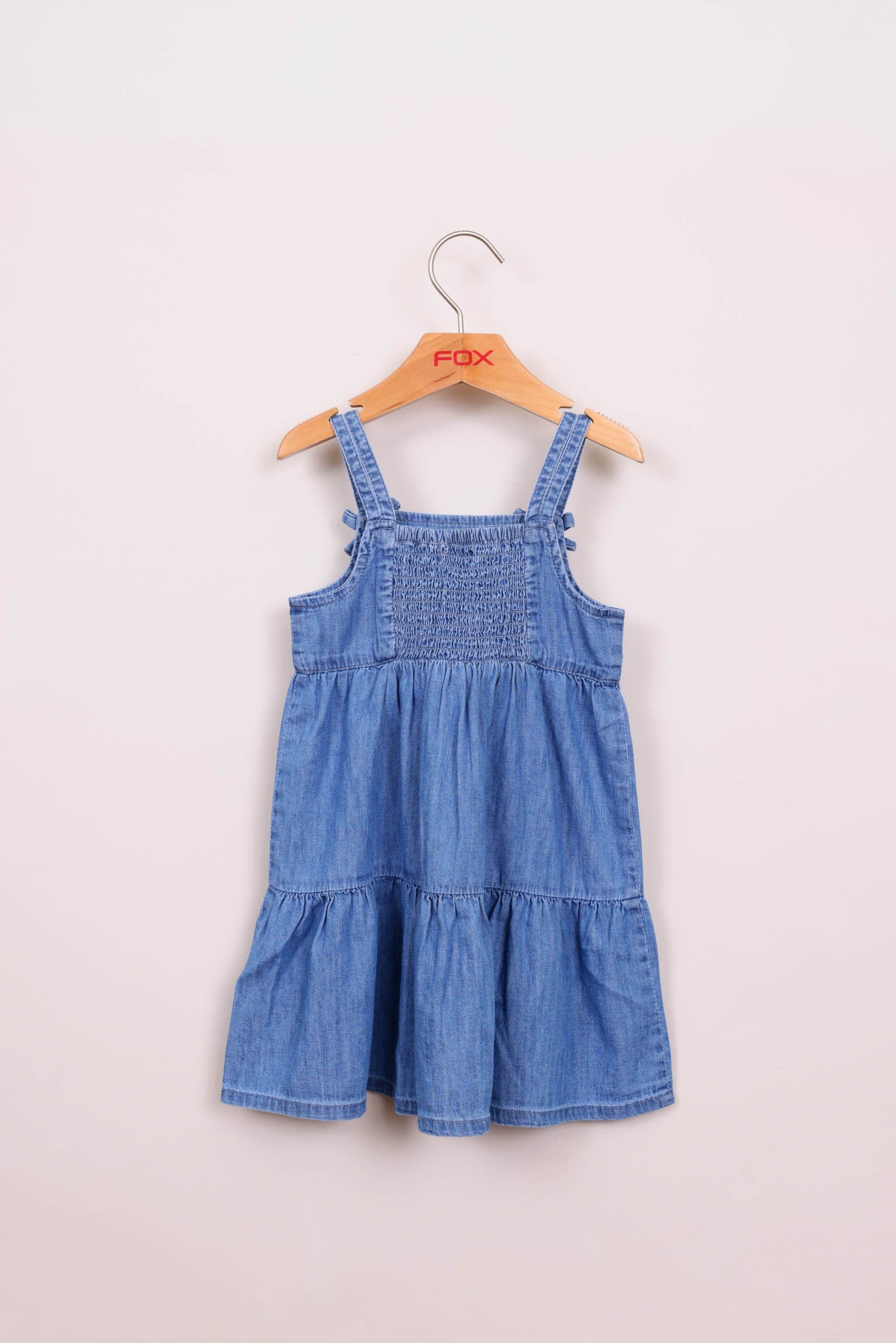 FOX תינוקות בנות אחר שמלת ג'ינס שמלת ג'ינס