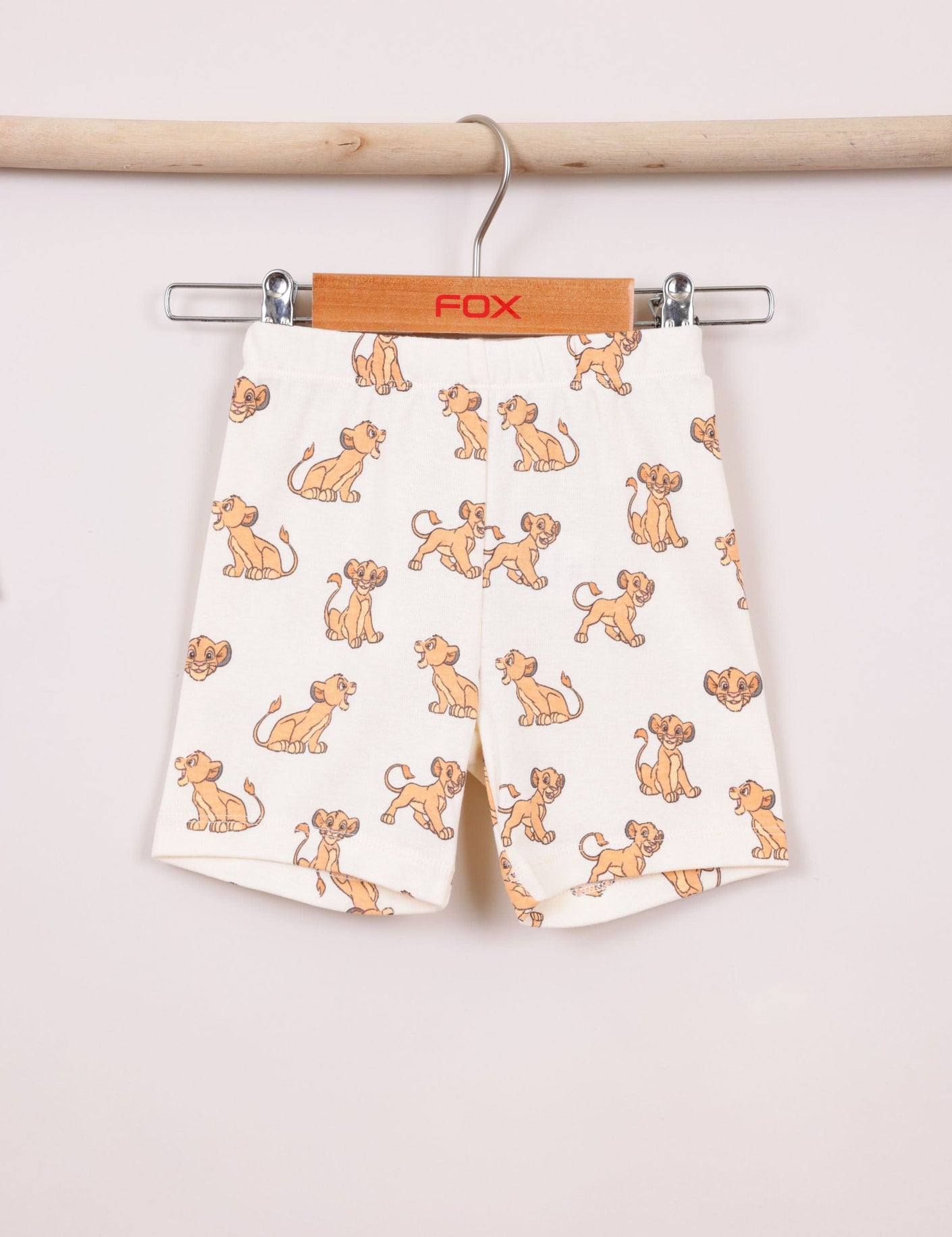 FOX תינוקות בנים אחר מארז 2 פיג'מות קצרות ממותגות מלך האריות מארז 2 פיג'מות קצרות ממותגות מלך האריות