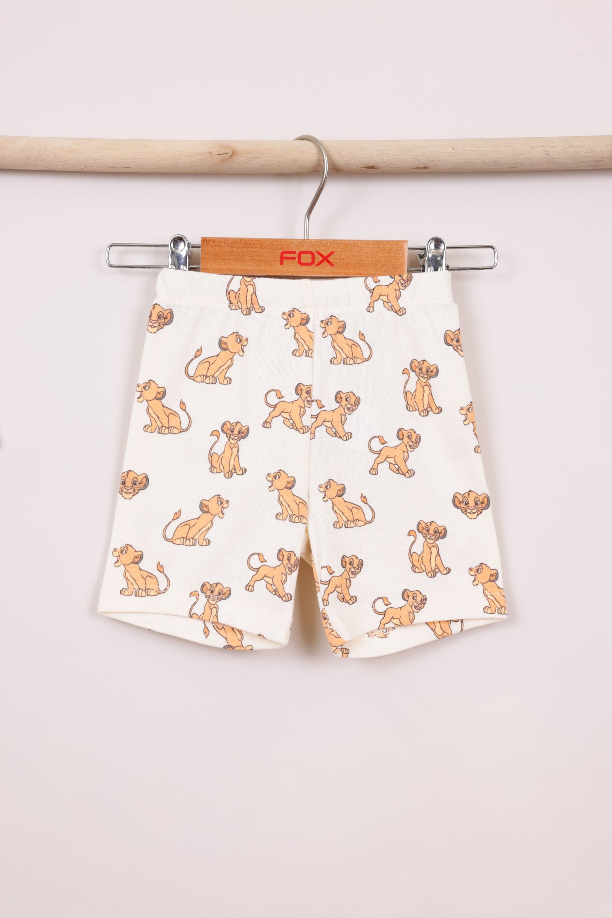 FOX תינוקות בנים אחר מארז 2 פיג'מות קצרות ממותגות מלך האריות מארז 2 פיג'מות קצרות ממותגות מלך האריות