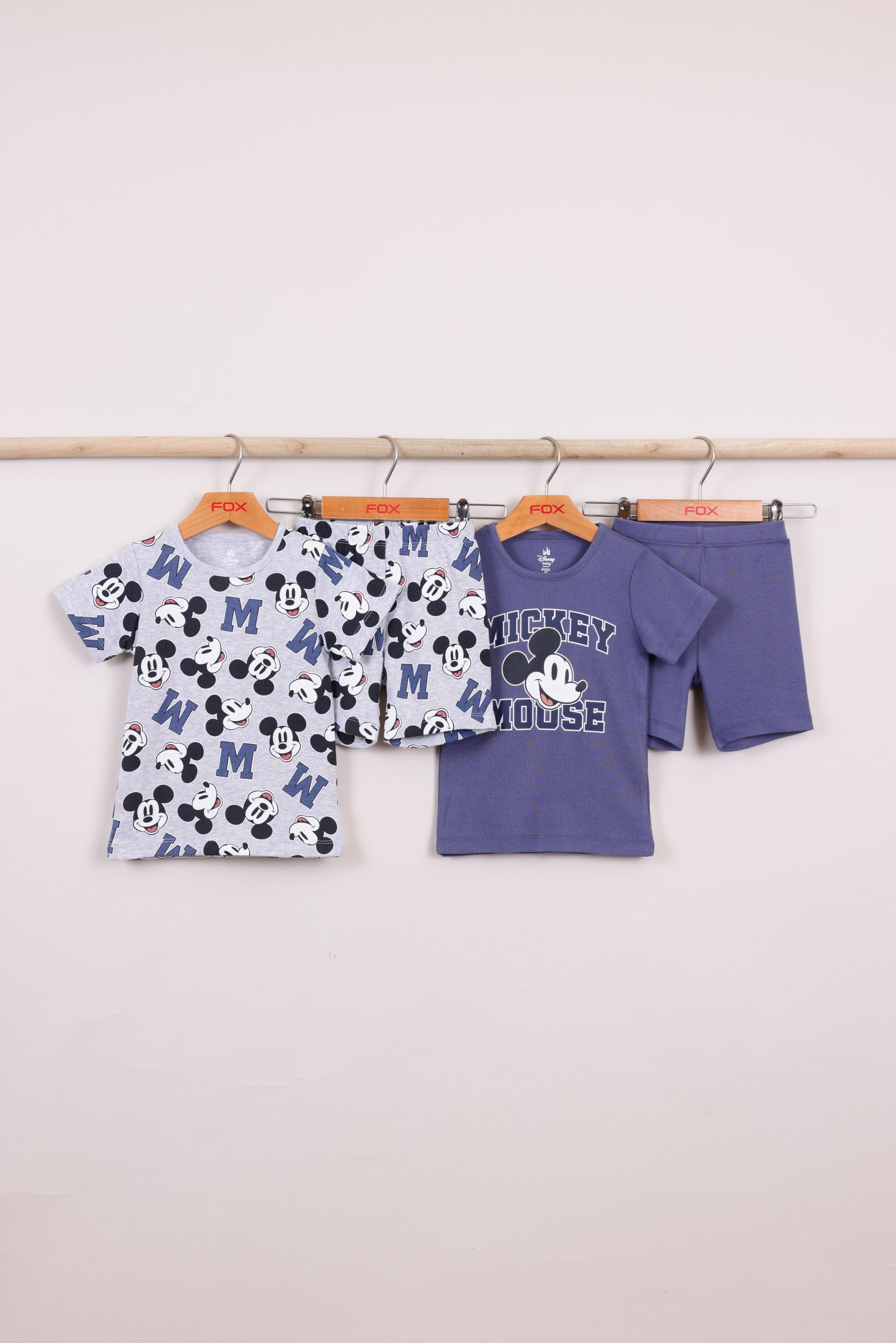 FOX תינוקות בנים אחר מארז 2 פיג'מות קצרות מיקי מאוס דיסני מארז 2 פיג'מות קצרות מיקי מאוס דיסני