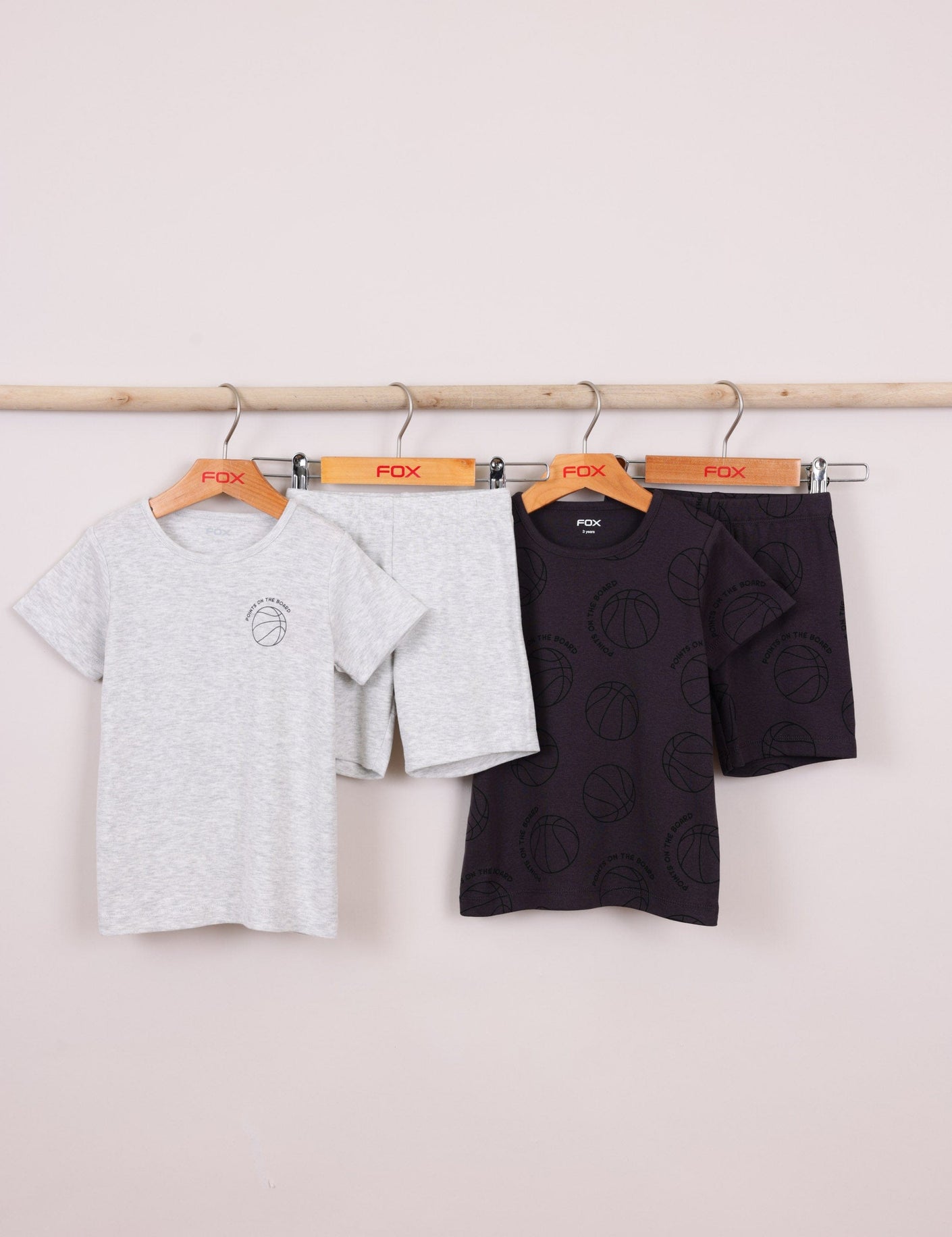 FOX תינוקות בנים אחר מארז 2 פיג'מות קצרות מארז 2 פיג'מות קצרות