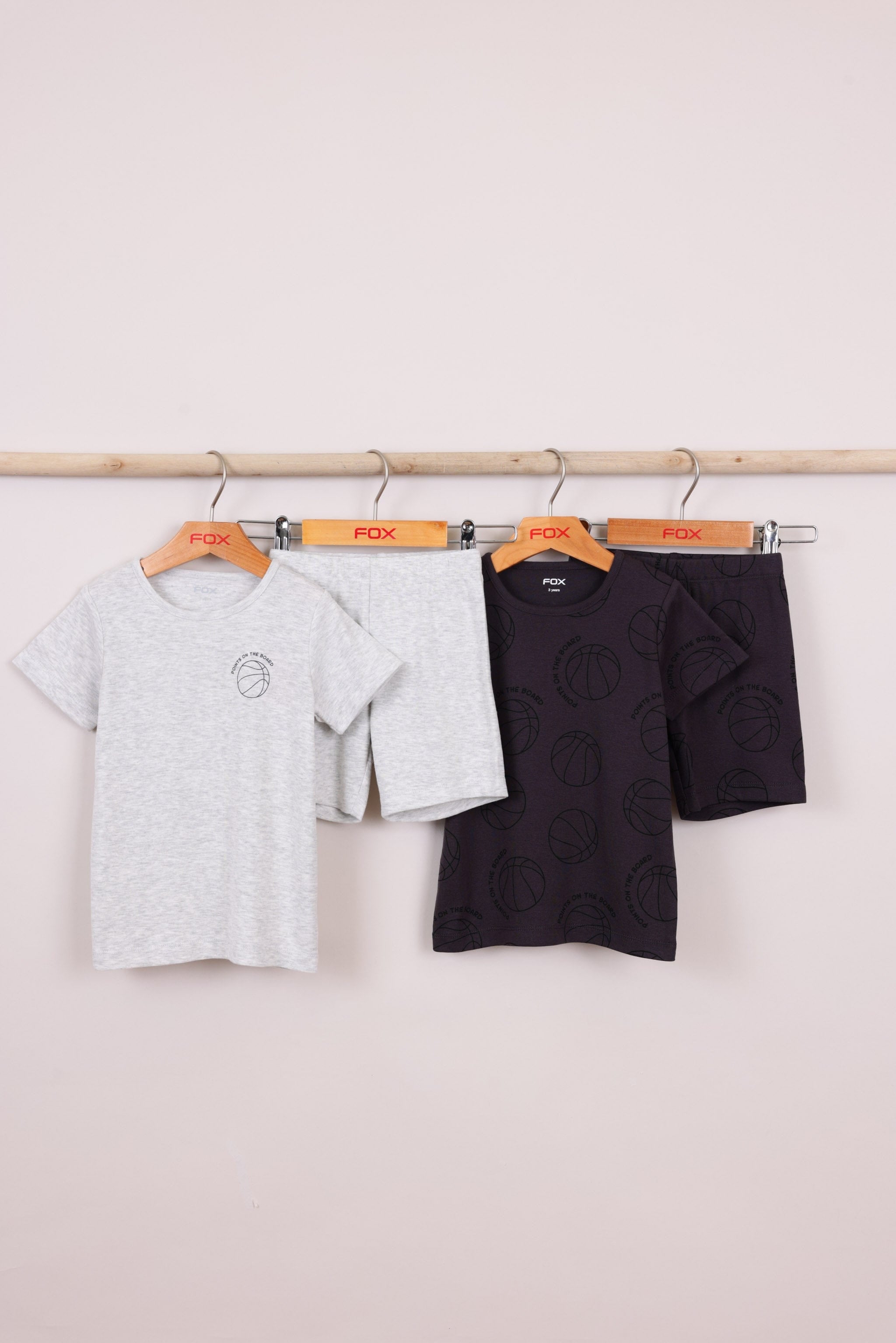 FOX תינוקות בנים אחר מארז 2 פיג'מות קצרות מארז 2 פיג'מות קצרות