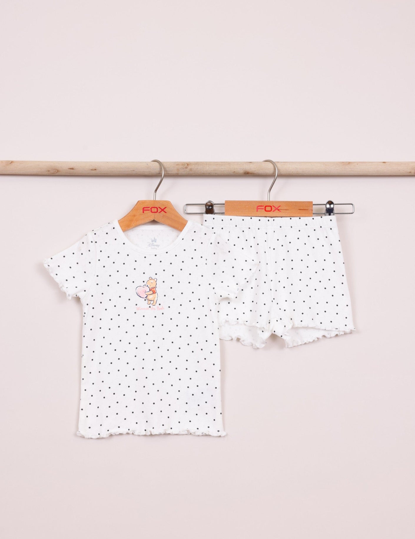 FOX תינוקות בנות אחר פיג'מה ממותגת פו הדב דיסני פיג'מה ממותגת פו הדב דיסני