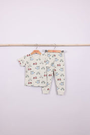 FOX תינוקות בנים אחר פיג'מה עם הדפס פיג'מה עם הדפס