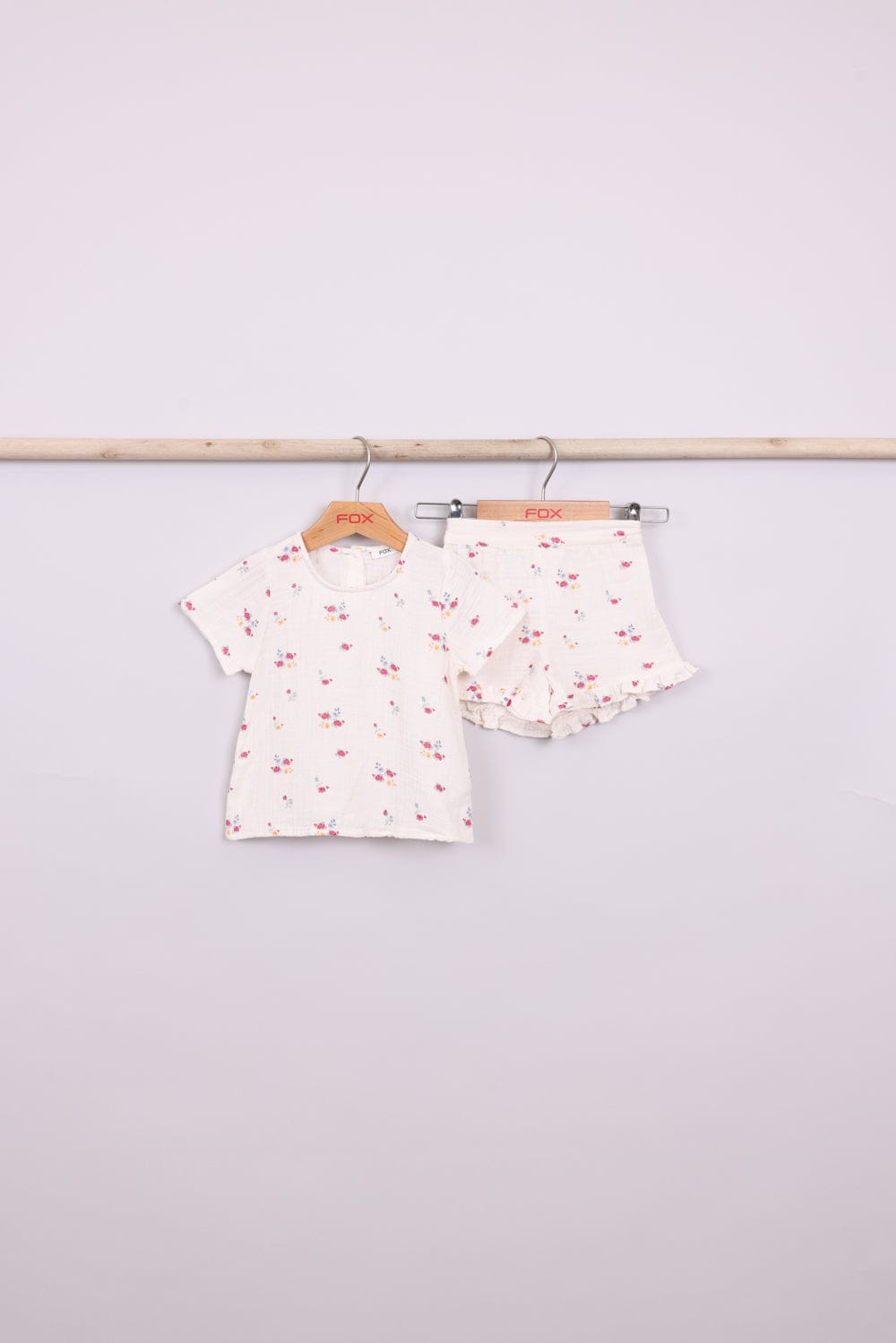 FOX תינוקות בנות אחר סט חולצה ומכנסיים פרחוניים סט חולצה ומכנסיים פרחוניים