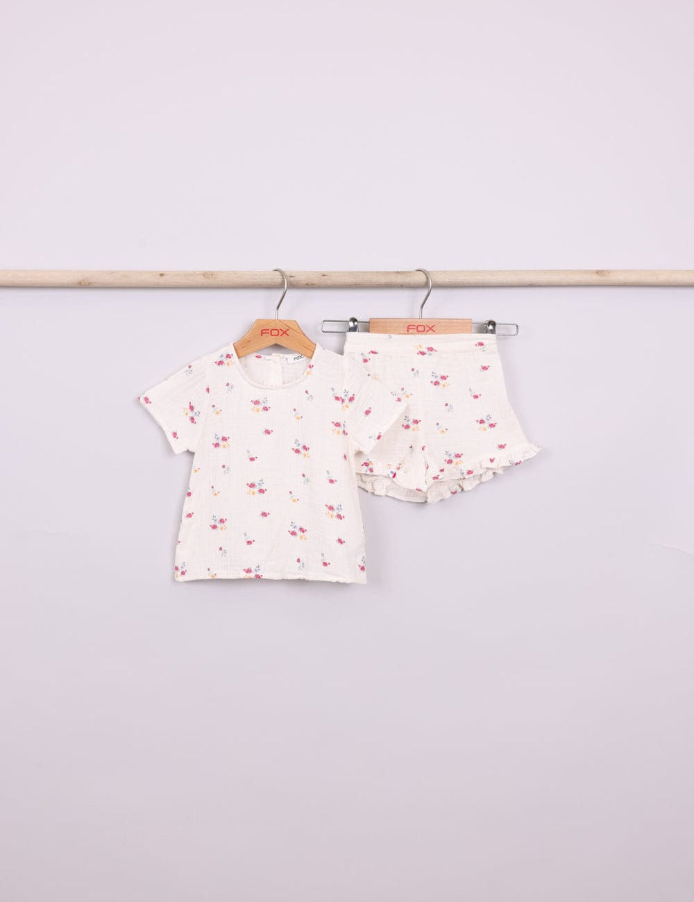 FOX תינוקות בנות אחר סט חולצה ומכנסיים פרחוניים סט חולצה ומכנסיים פרחוניים
