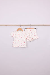 FOX תינוקות בנות אחר סט חולצה ומכנסיים פרחוניים סט חולצה ומכנסיים פרחוניים