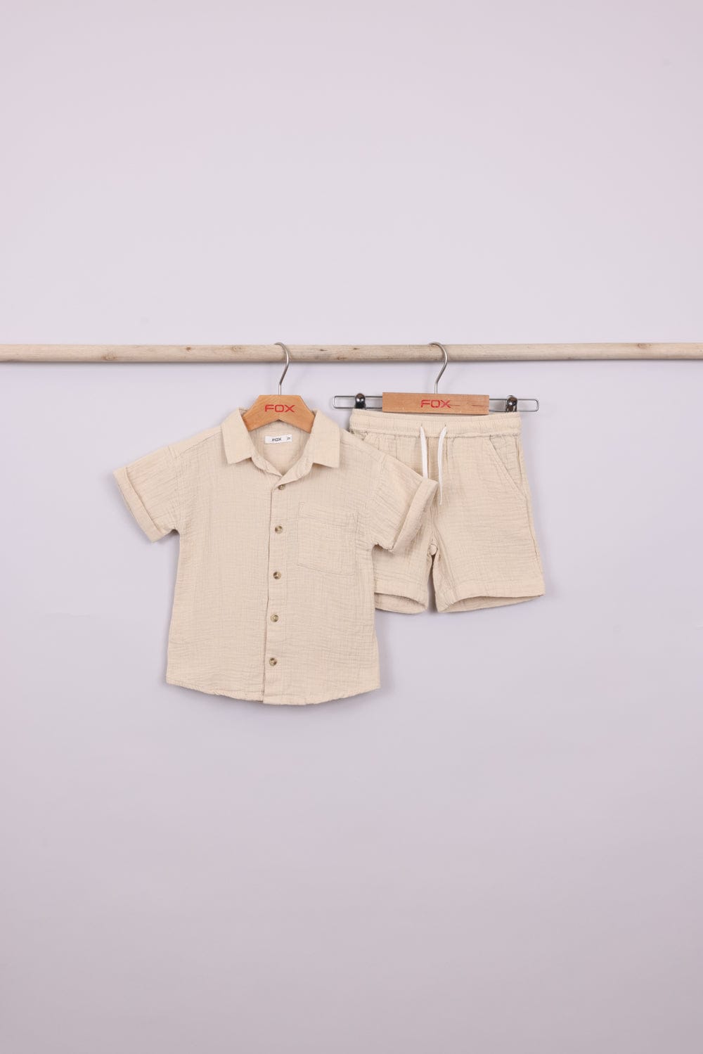 FOX תינוקות בנים אחר סט מכופתרת ושורט סט מכופתרת ושורט