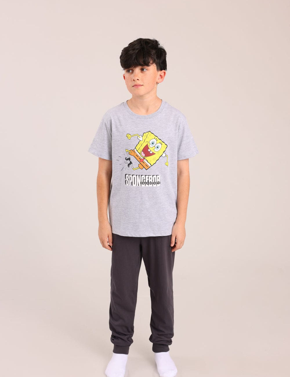 FOX בנים אחר פיג'מה ממותגת בובספוג פיג'מה ממותגת בובספוג