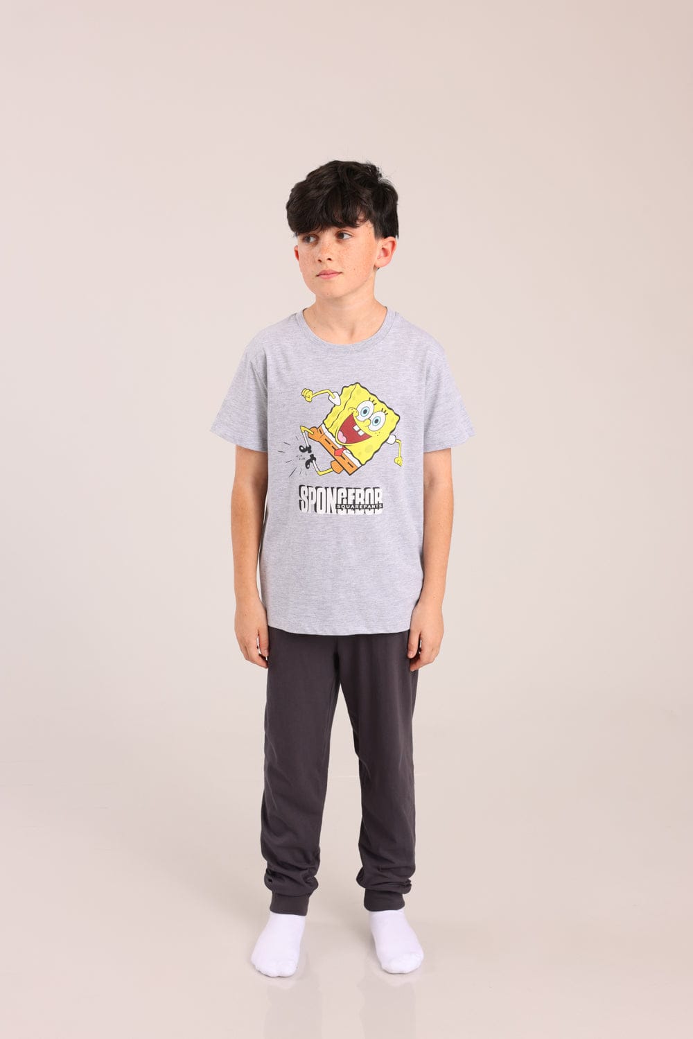 FOX בנים אחר פיג'מה ממותגת בובספוג פיג'מה ממותגת בובספוג