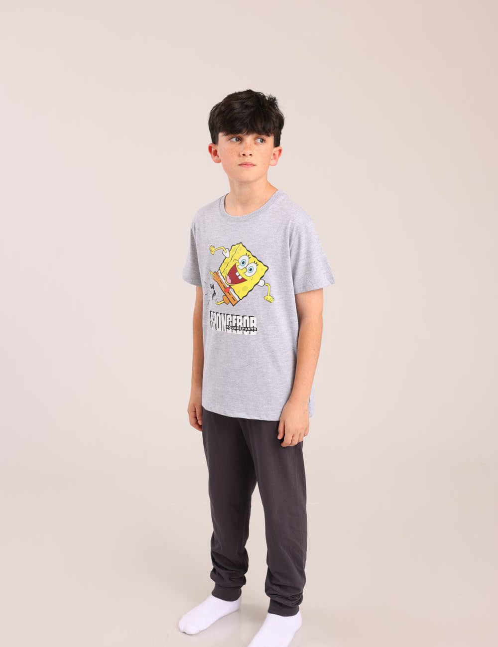 FOX בנים אחר פיג'מה ממותגת בובספוג פיג'מה ממותגת בובספוג