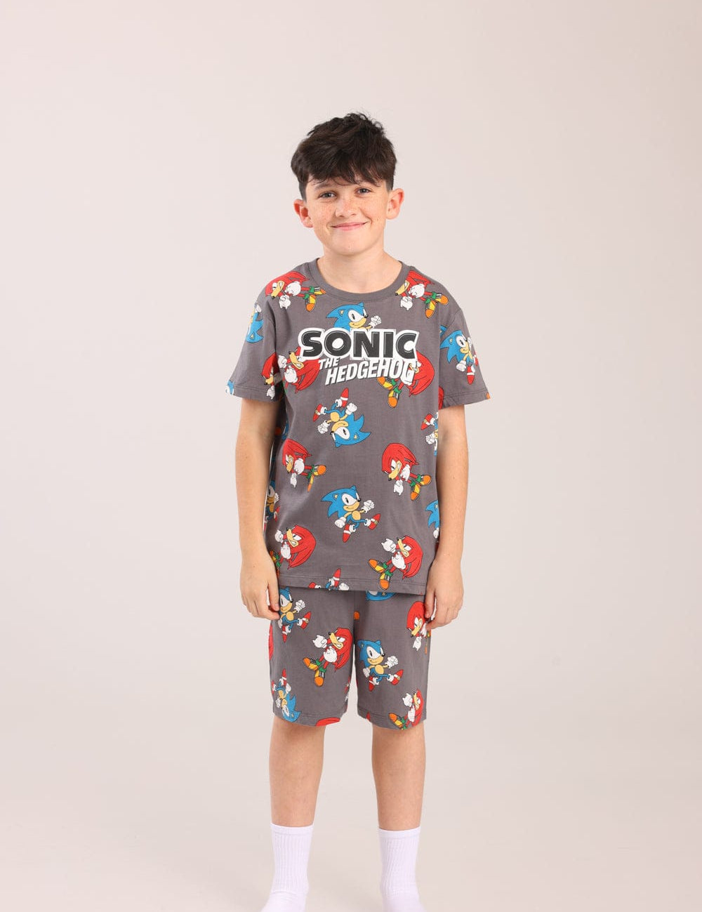 FOX בנים אחר פיג'מה ממותגת סוניק פיג'מה ממותגת סוניק