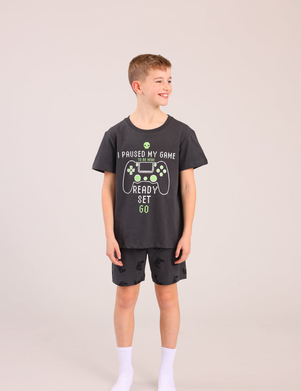 FOX בנים אחר פיג'מה עם הדפס פיג'מה עם הדפס