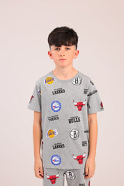FOX בנים אחר פיג'מה ממותגת NBA פיג'מה ממותגת NBA