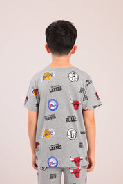 FOX בנים אחר פיג'מה ממותגת NBA פיג'מה ממותגת NBA