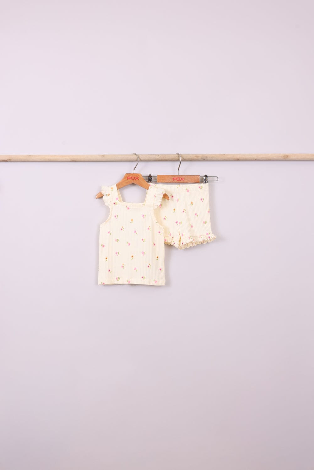 FOX תינוקות בנות אחר מארז גופיה ושורט עם הדפס מארז גופיה ושורט עם הדפס