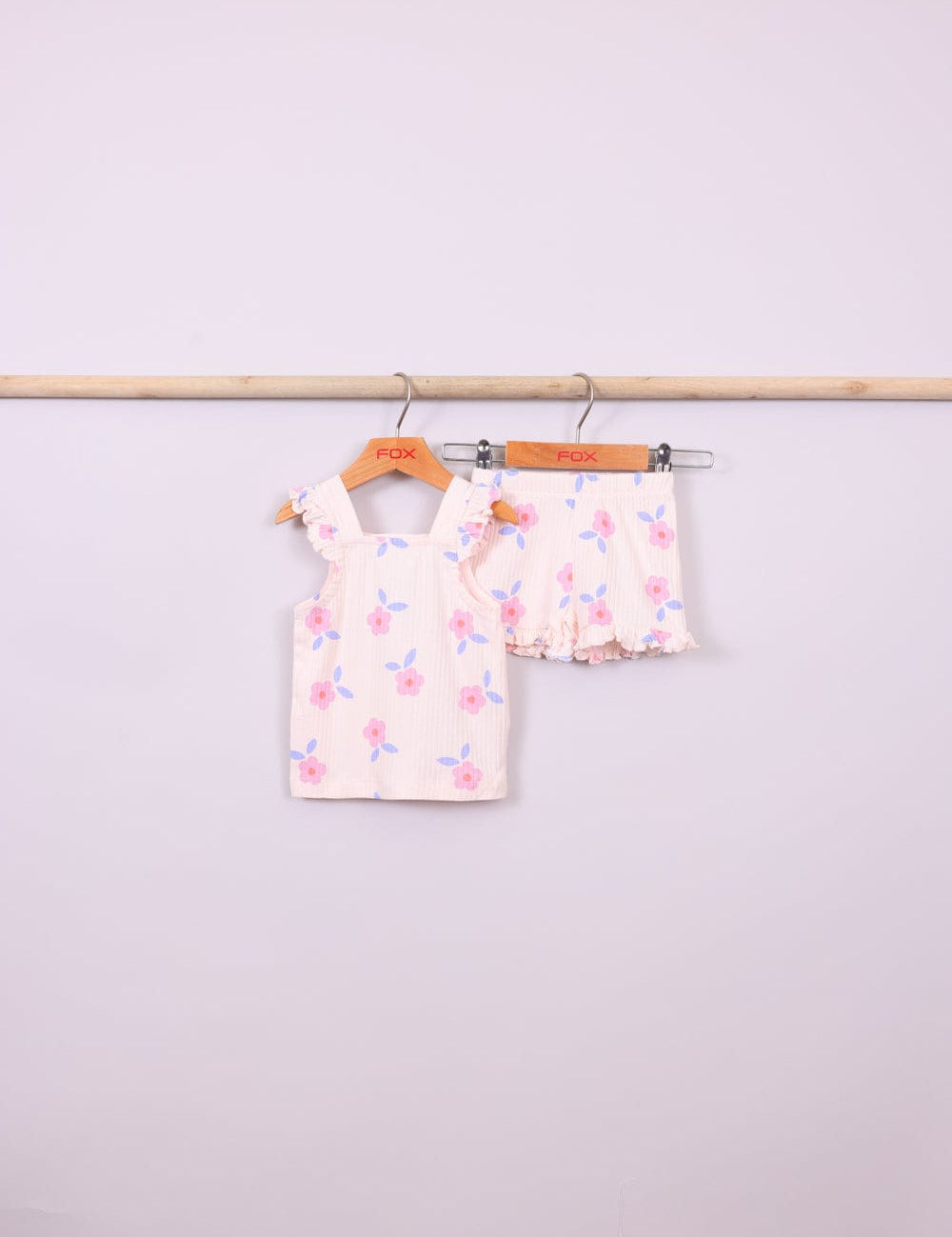 FOX תינוקות בנות אחר מארז גופיה ושורט עם הדפס מארז גופיה ושורט עם הדפס