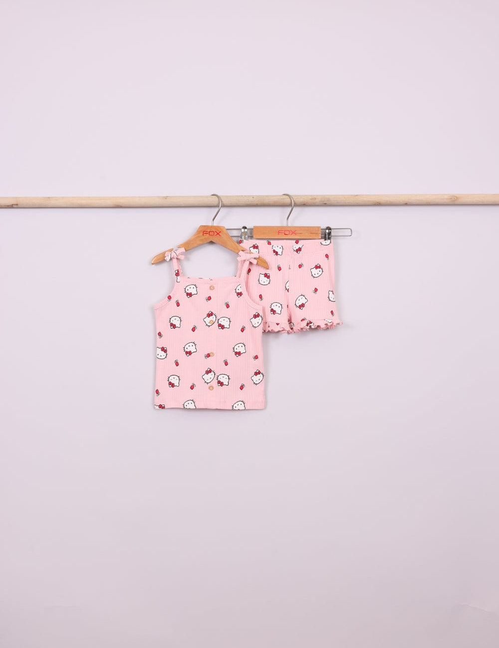 FOX תינוקות בנות אחר מארז גופיה ושורט הלו קיטי מארז גופיה ושורט הלו קיטי