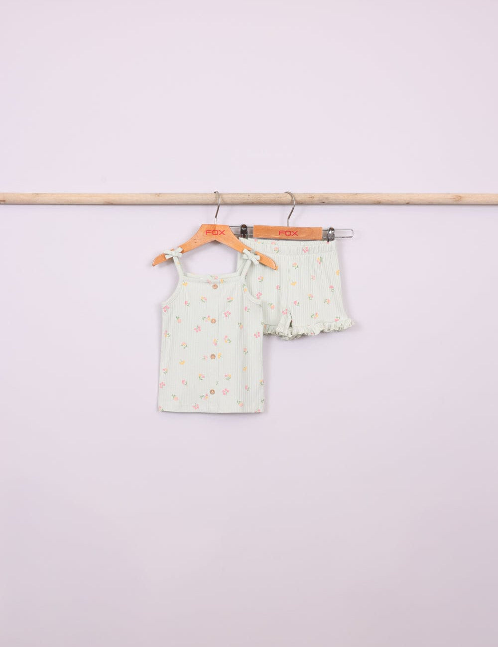 FOX תינוקות בנות אחר מארז גופיה ושורט עם הדפס מארז גופיה ושורט עם הדפס