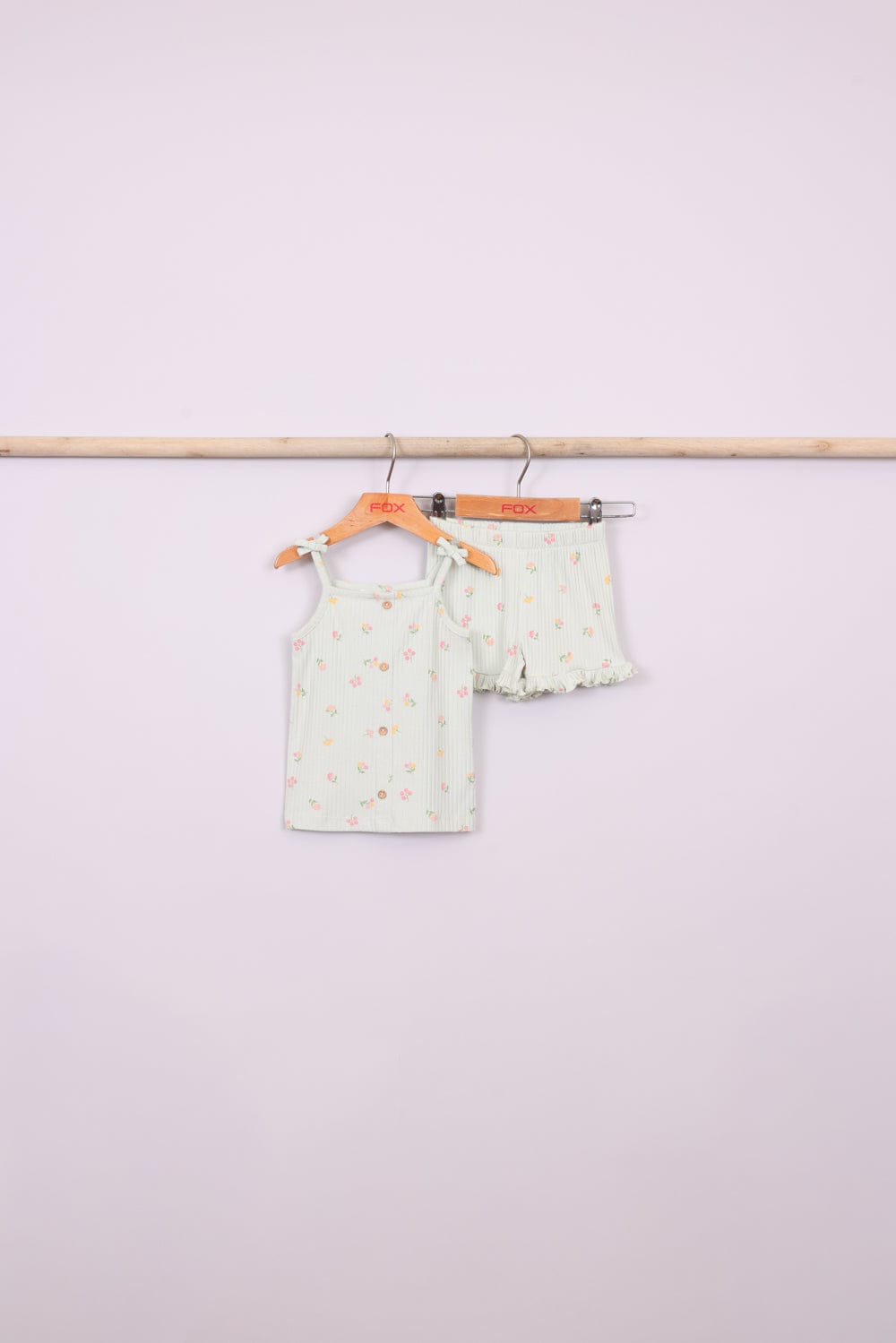 FOX תינוקות בנות אחר מארז גופיה ושורט עם הדפס מארז גופיה ושורט עם הדפס