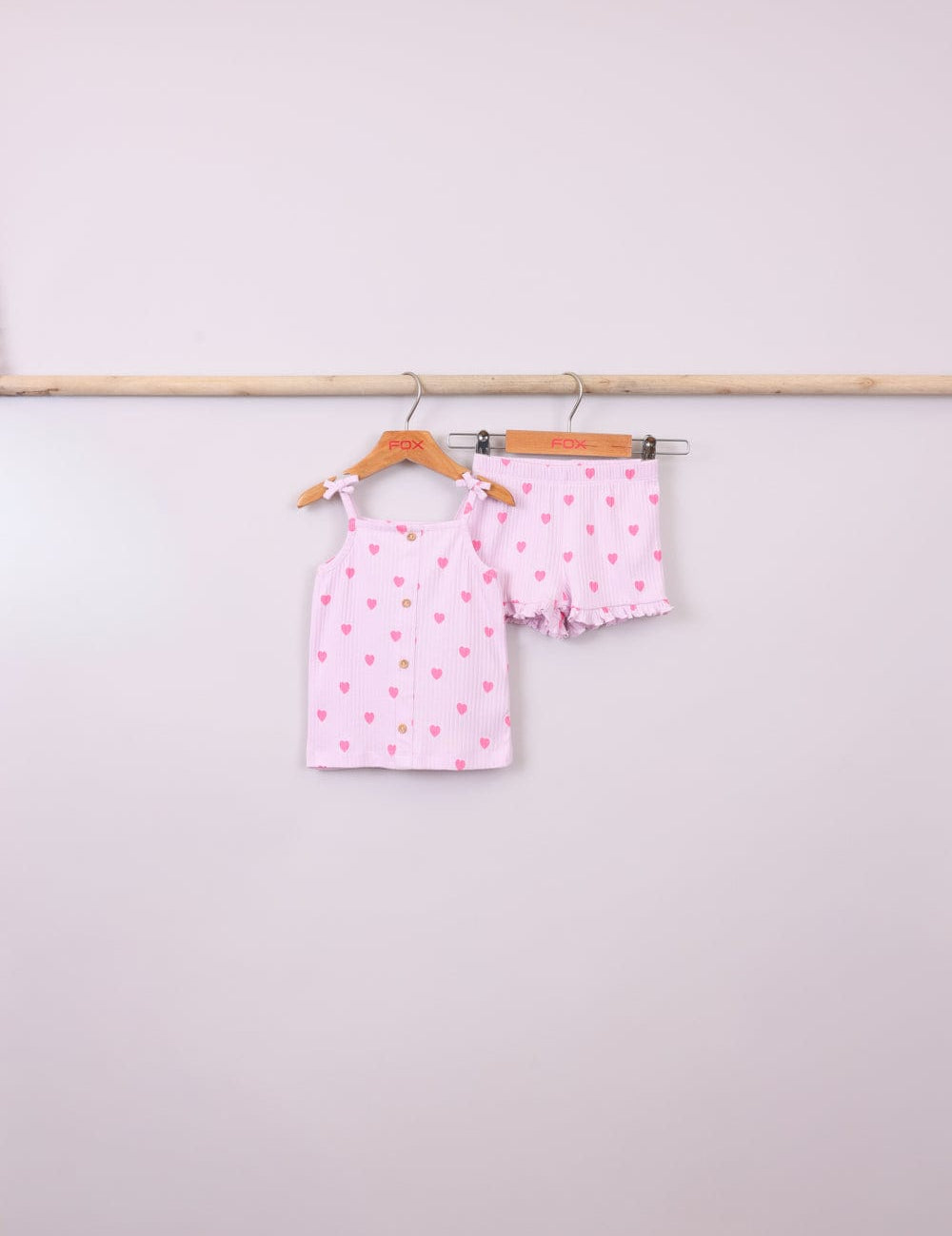 FOX תינוקות בנות אחר מארז גופיה ושורט עם הדפס מארז גופיה ושורט עם הדפס