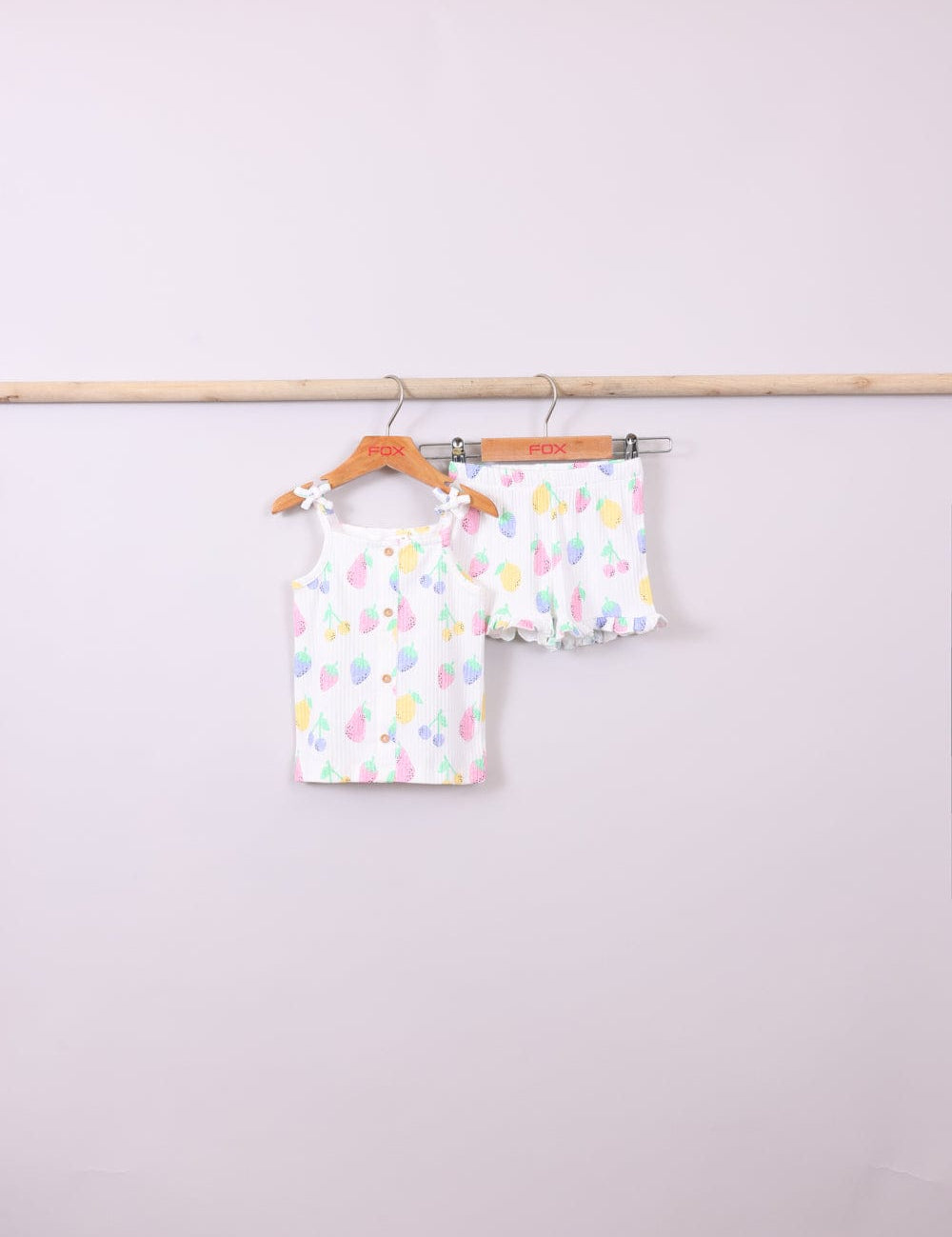 FOX תינוקות בנות אחר מארז גופיה ושורט עם הדפס מארז גופיה ושורט עם הדפס