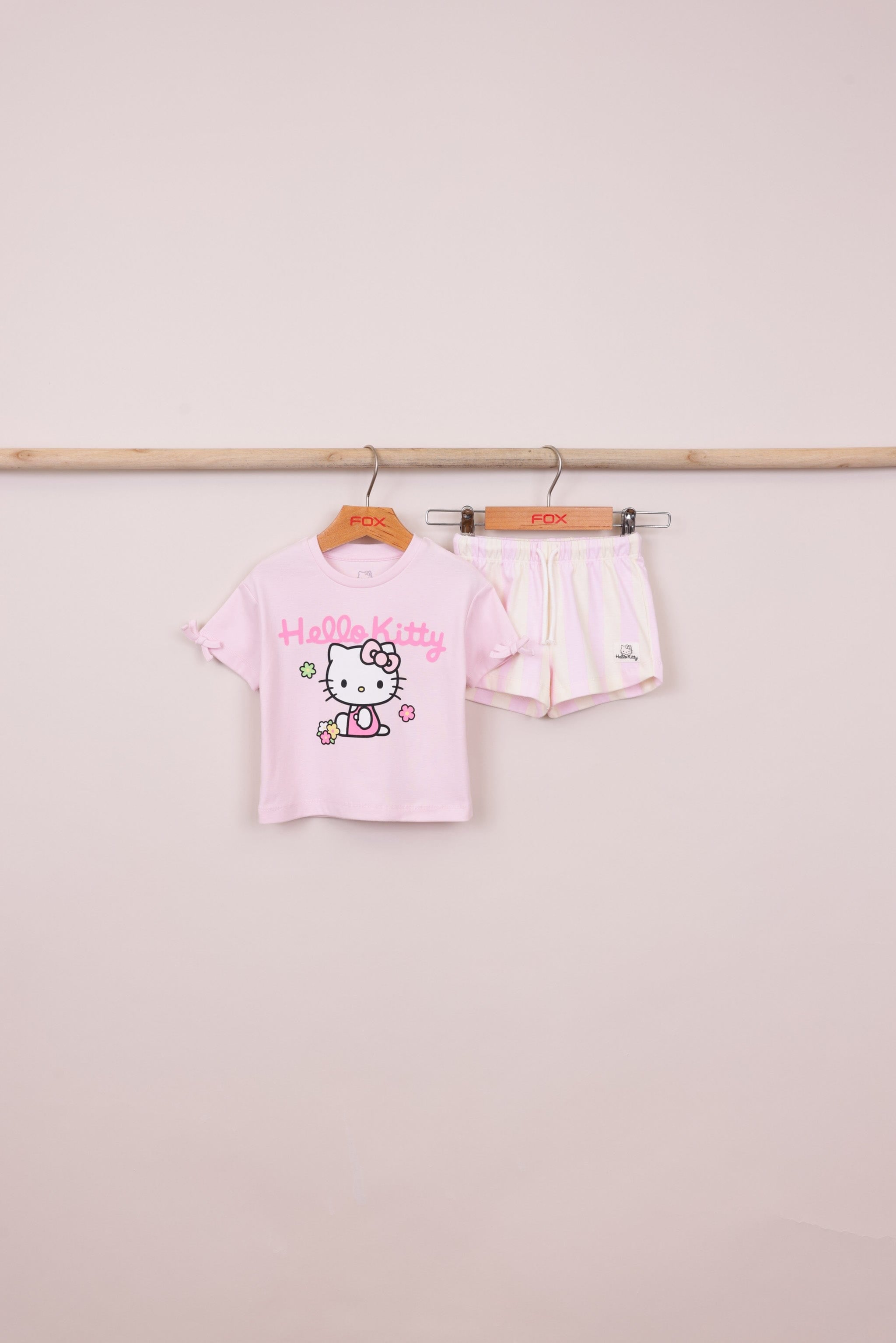 FOX תינוקות בנות אחר מארז חולצה ומכנסיים הלו קיטי מארז חולצה ומכנסיים הלו קיטי