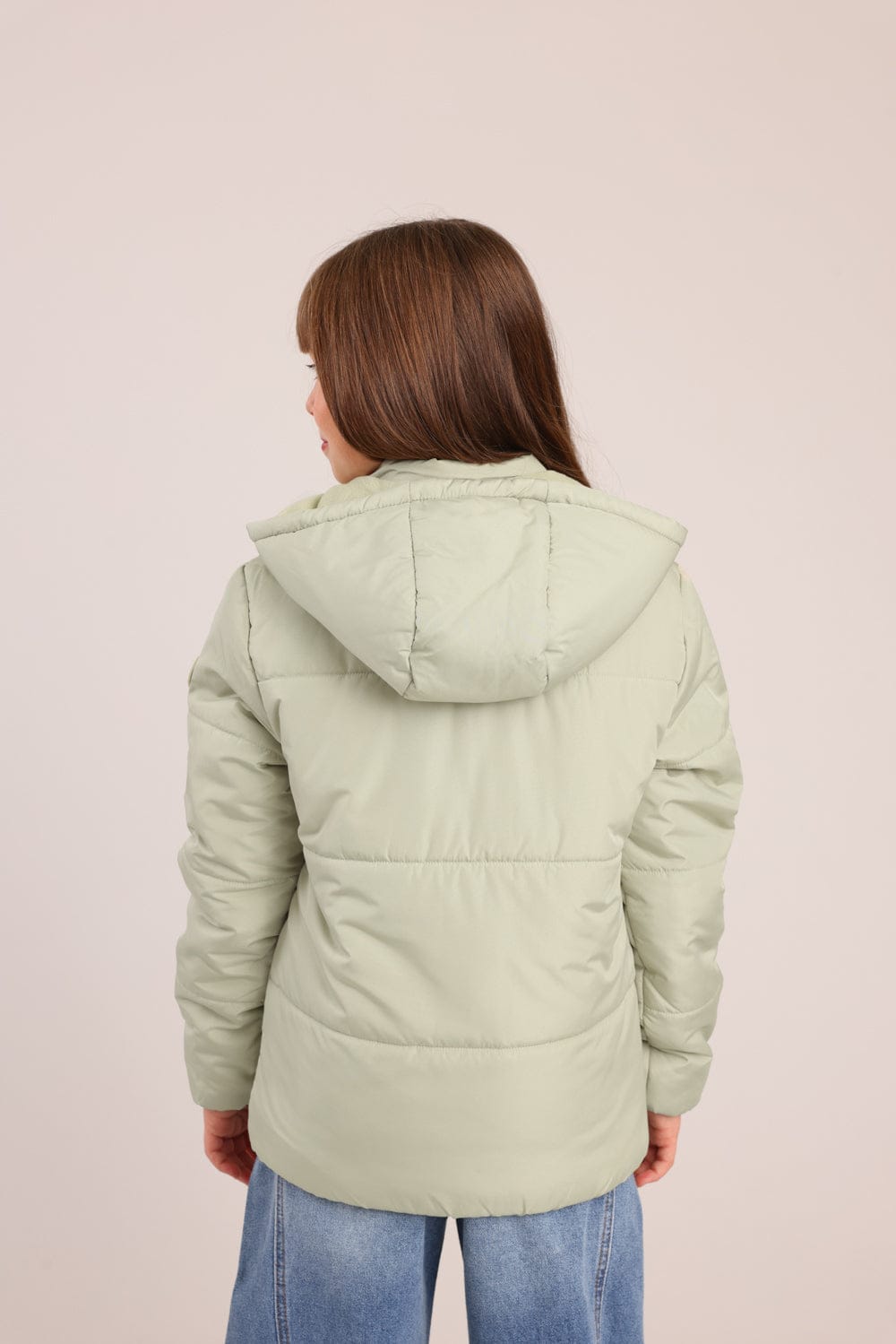 FOX בנות אחר מעיל פוך קפוצ'ון מעיל פוך קפוצ'ון