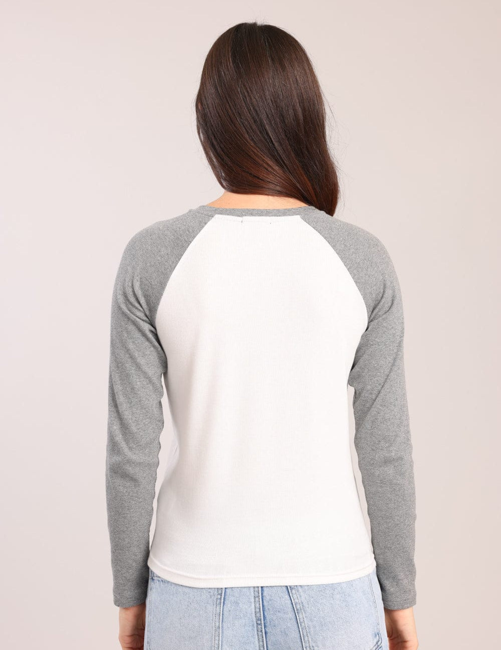 FOX נשים חולצה ארוכה חולצת רגלן חולצת רגלן