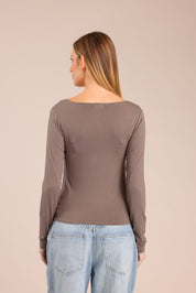 חולצת טריקו בייסיק ארוכה