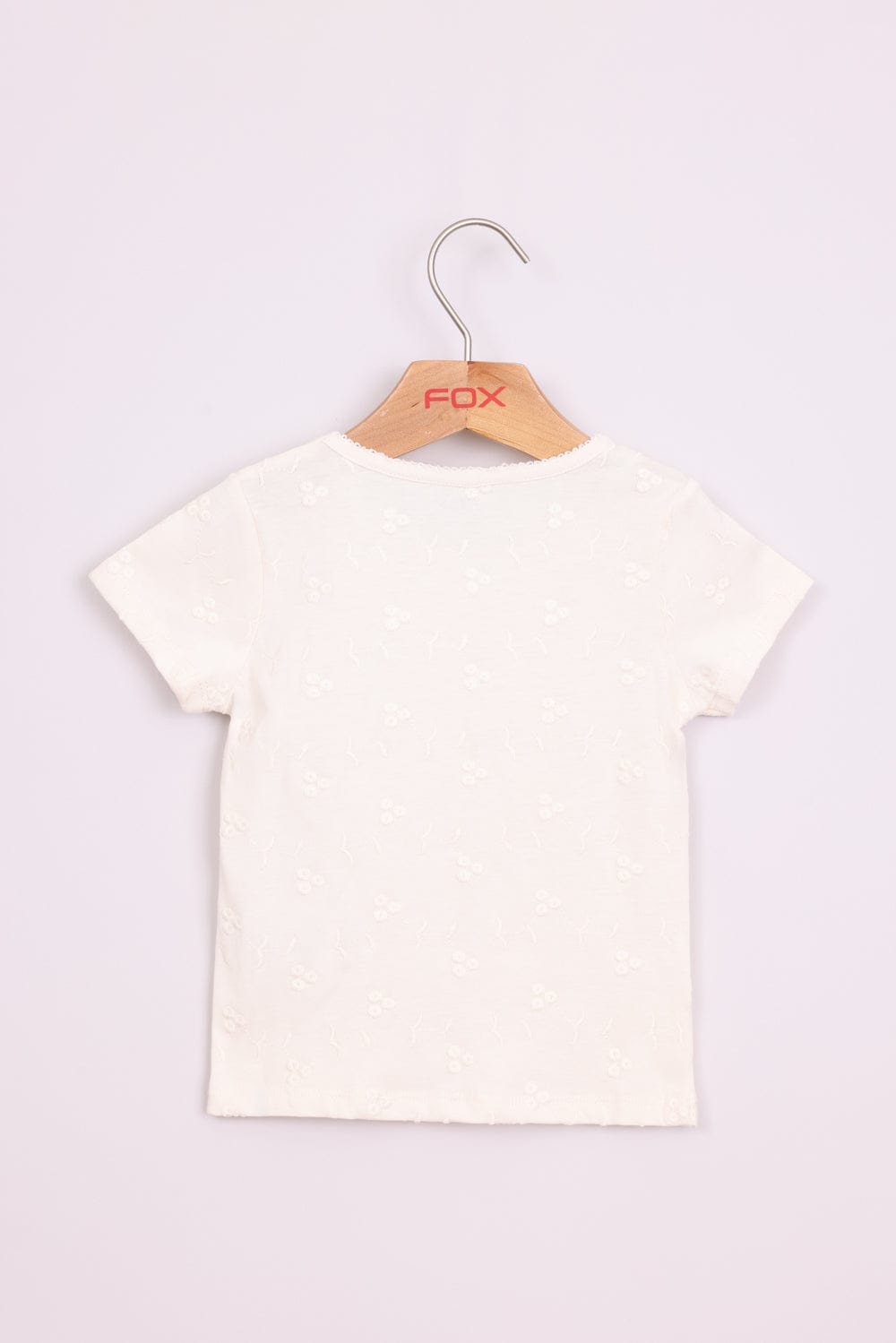 FOX תינוקות בנות חולצה קצרה חולצת טישרט חלקה חולצת טישרט חלקה