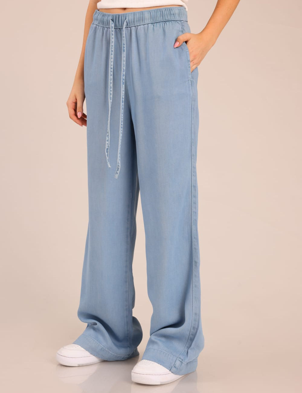 FOX נשים מכנסיים ארוכים ג'ינס BAGGY ג'ינס BAGGY