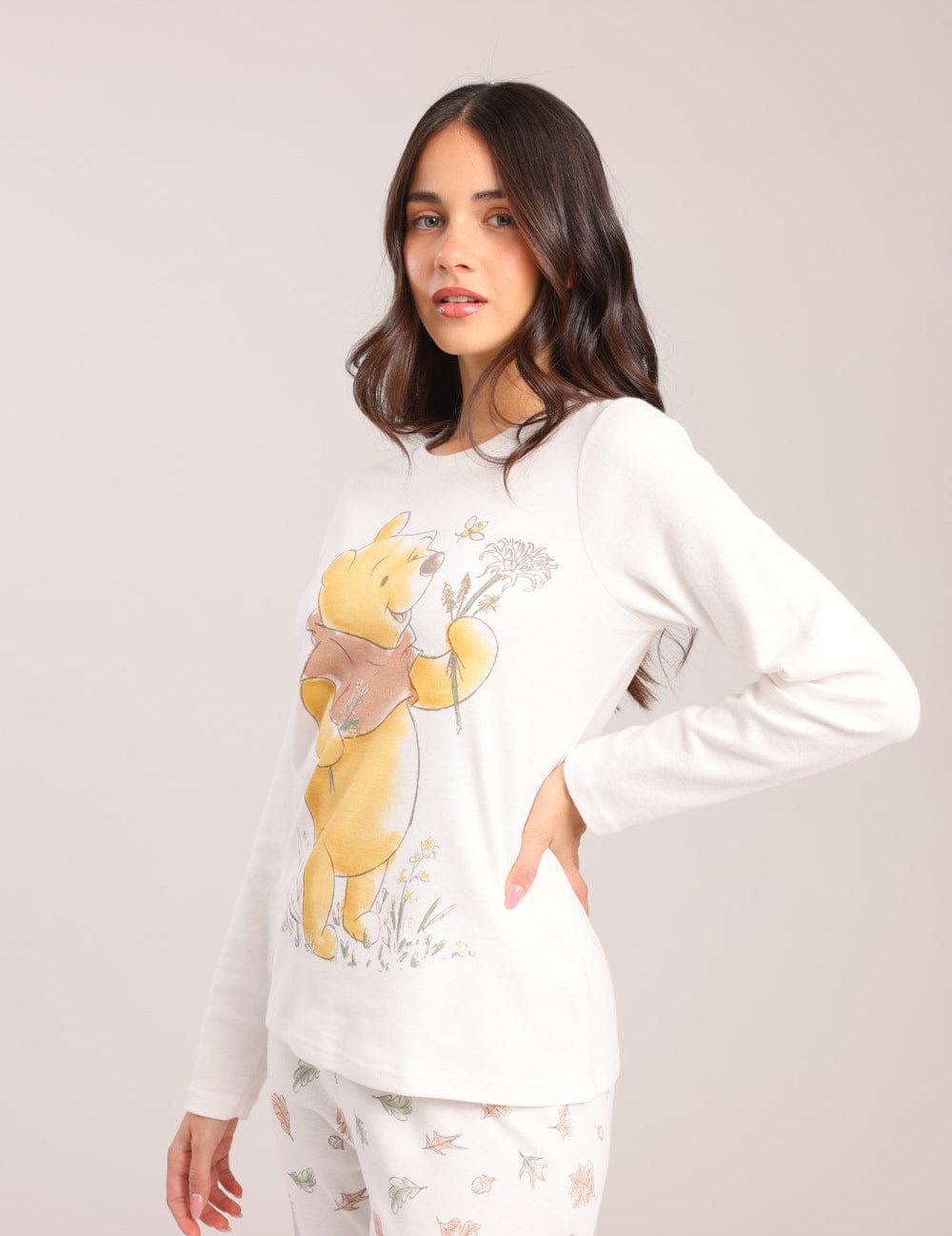 FOX נשים אחר פיג'מה ממותגת פו הדב פיג'מה ממותגת פו הדב