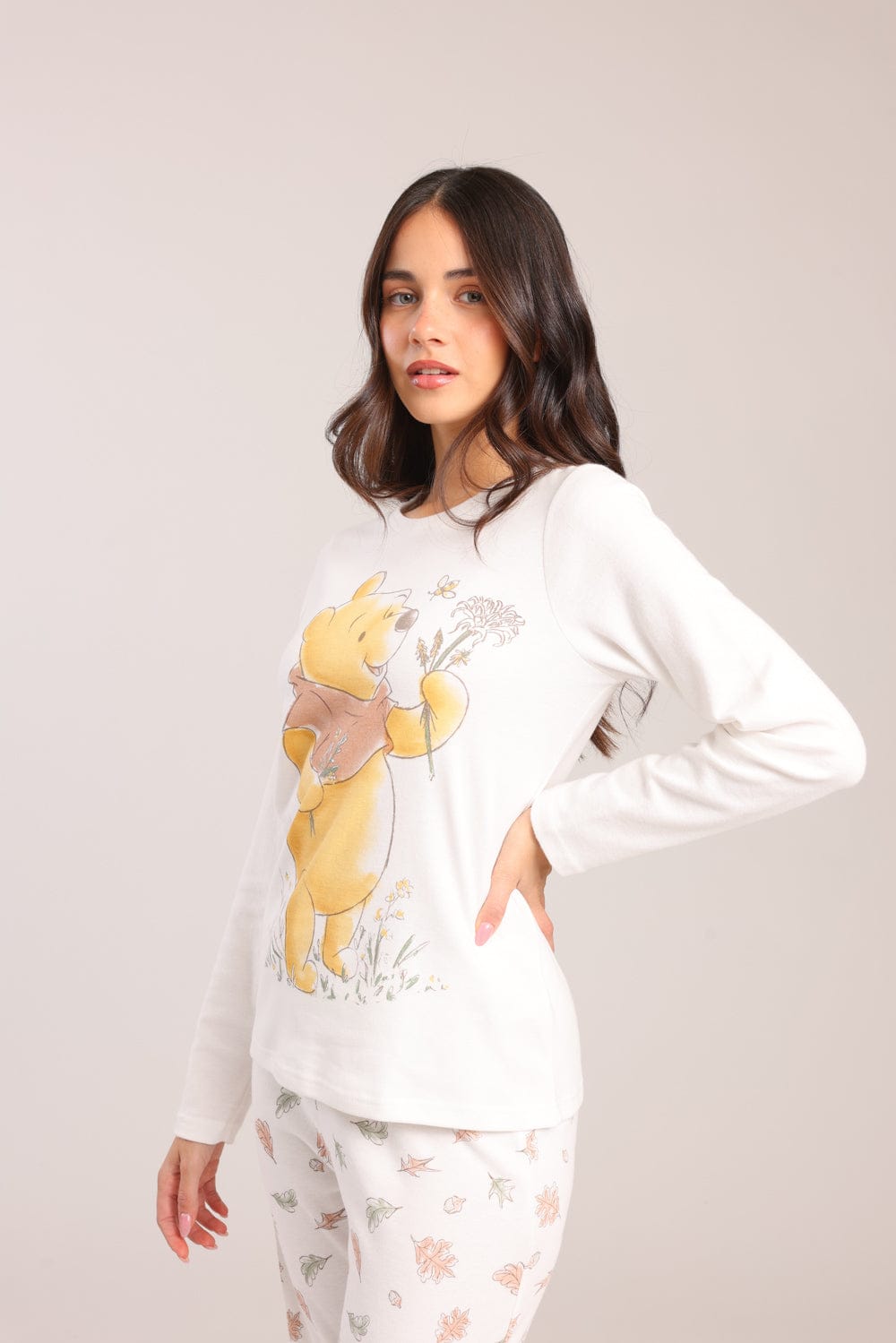 FOX נשים אחר פיג'מה ממותגת פו הדב פיג'מה ממותגת פו הדב